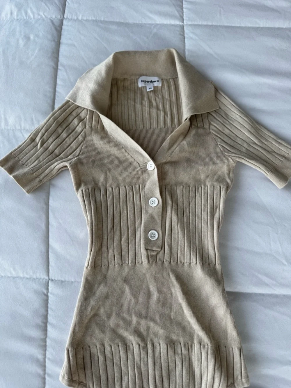 Superdown Ribbed Bodysuit - Picture 3 of 4